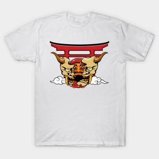 Oni mask daruma T-Shirt